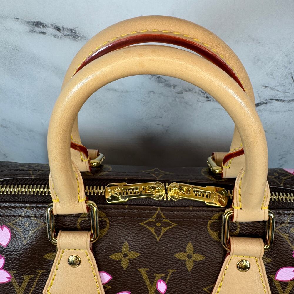 Louis Vuitton Murakami Bag Cherry Blossom Speedy 25 LV X TM Monogram Bandouliere - Picture 8 of 14